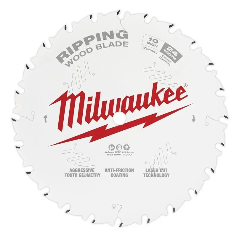 10-Inch 24-Tooth Ripping Circular Saw Blade – Model 48-40-1020 1
