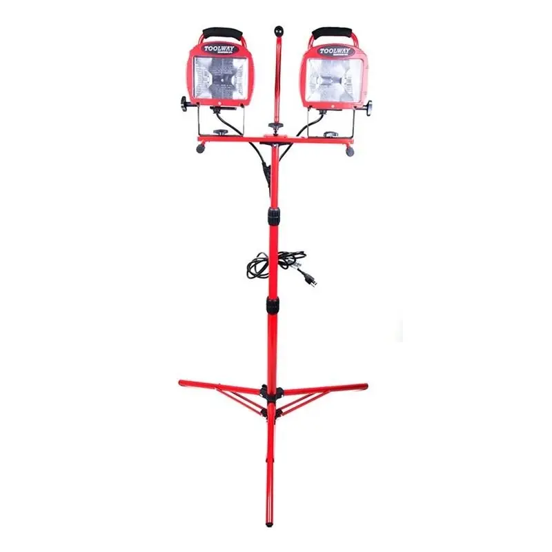 4-Level Adjustable Twin Halogen Work Light With Tripod Stand 1