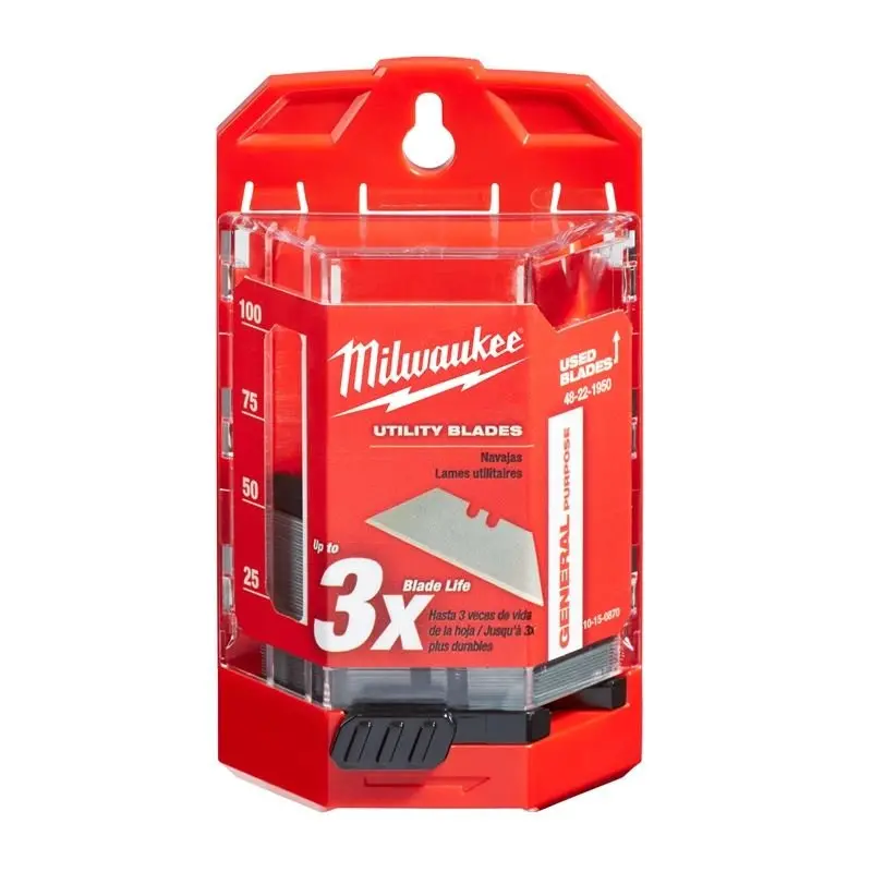 50-Pack General Purpose Utility Blades With Dispenser – Model 48-22-1950 1