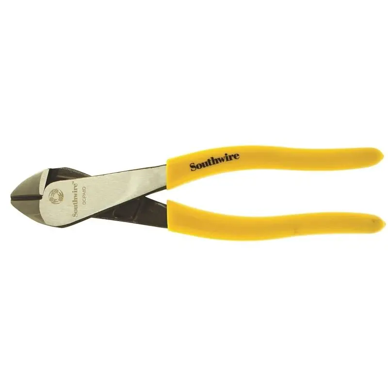 8-Inch Angled Diagonal Cutting Pliers With High-Leverage Design And Soft-Dipped Handles 1