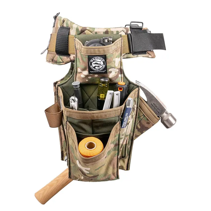 Badger 461159 Lg Carpenter Tool Belt In Multicam Moss Pattern 1