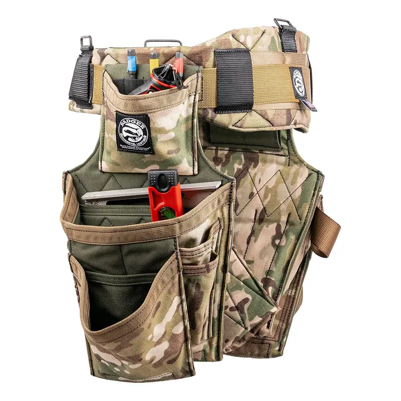 Badger 461159 Sm Carpenter Tool Belt In Multicam Moss Pattern 1