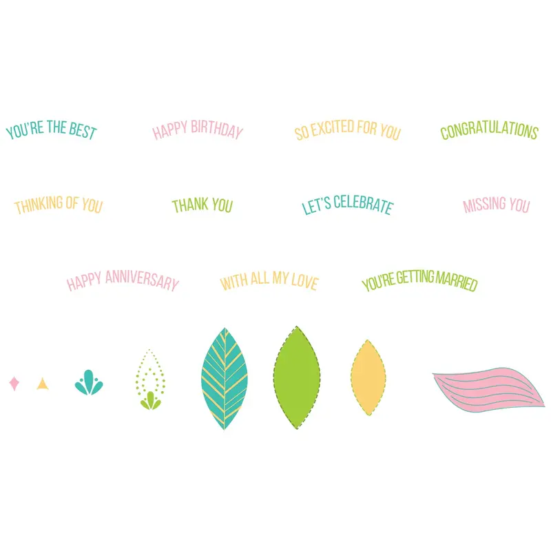 Catherine Pooler Overarching Sentiments Clear Stamp Set – 22-Piece Collection 1