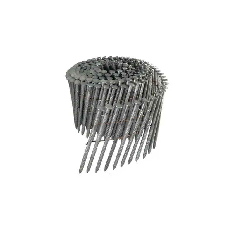 Crisp-Air 3-1/4" X .120" Hot-Dip Galvanized Spiral Coil Nails – 15° Angle, 1,000-Pack 1