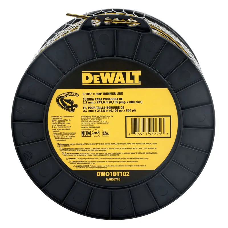 Dewalt 0.105" X 700 Ft. Professional Trimmer Line (Dwo1Dt102) 1