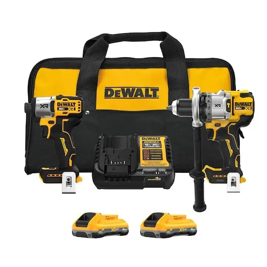 Dewalt Dck2101Qq2 20V Max Xr 2-Tool Combo Kit – Hammer Drill + Impact Driver W/ Powerpack Batteries 1
