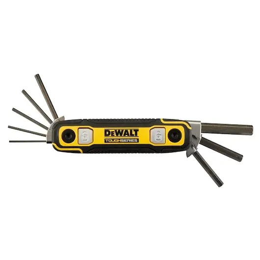 Dewalt Tough Series Foldable Metric Hex Wrench – Ergonomic Locking Grip 1