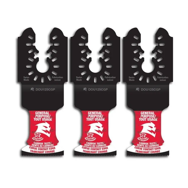 Diablo 1-1/4" Universal Fit Carbide Oscillating Blades – General Purpose (3-Pack) 1