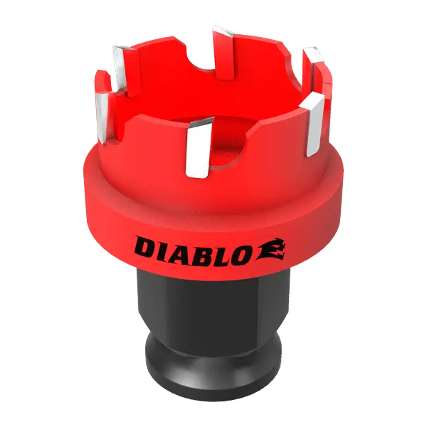 Diablo 1-1/8" Steel Demon Carbide Hole Cutter For Aggressive Material Removal 1