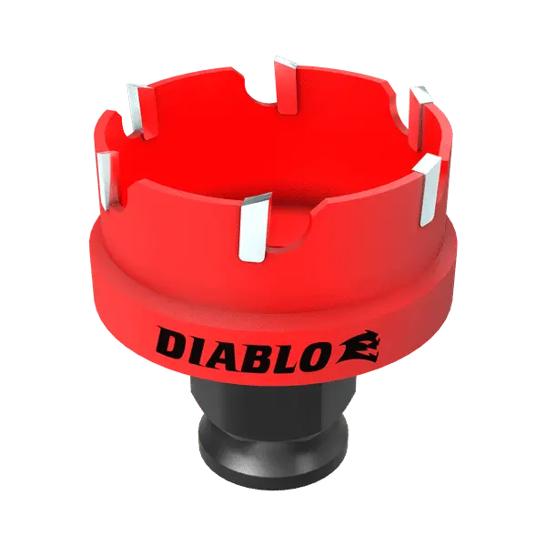 Diablo 1-3/8" Steel Demon Carbide-Tipped Hole Saw For Versatile Drilling 1