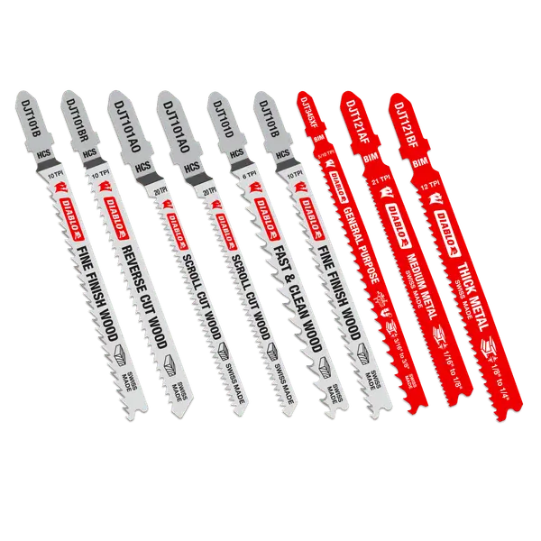 Diablo 10-Piece Jig Saw Blade Combo – Wood And Metal Applications 1