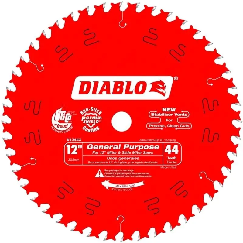 Diablo 12-Inch 44-Tooth General Purpose Wood-Cutting Saw Blade 1