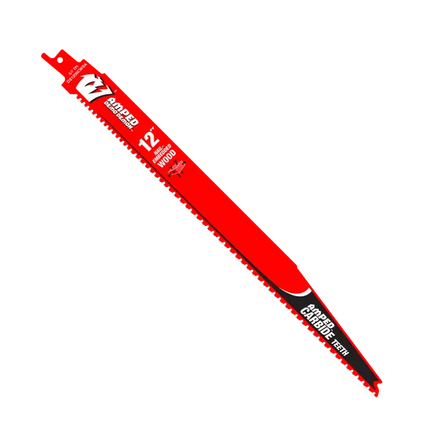 Diablo 12-Inch Amped Reciprocating Saw Blade – 5/7 Tpi Carbide-Tipped For Nail-Embedded Wood (Ds1206Cwsa) 1