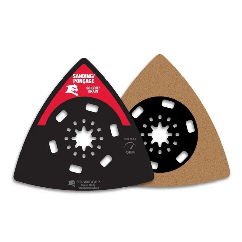 Diablo 3-1/2" 60-Grit Starlock Carbide Grit Sanding Plate 1