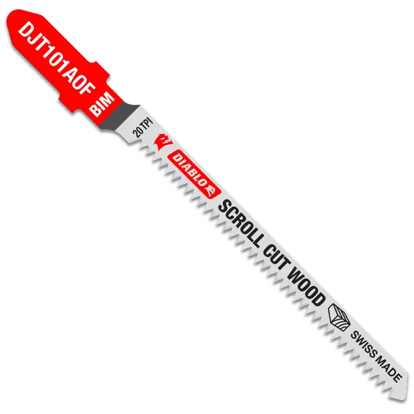 Diablo 3-1/4" Bi-Metal Jig Saw Blades – 20 Tpi, 5-Pack For Fine Woodwork 1