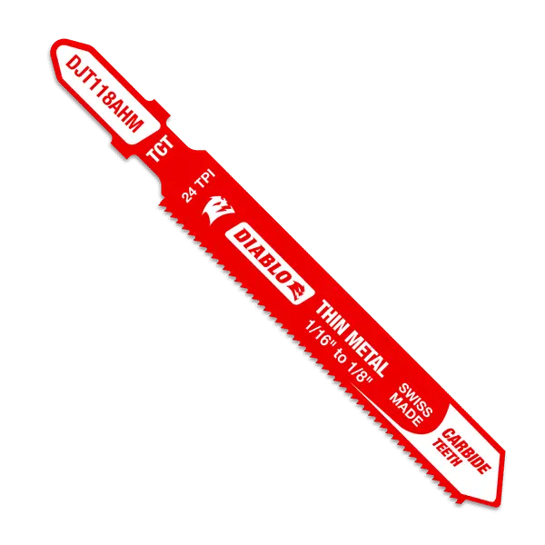 Diablo 3-1/4" Carbide Jig Saw Blade – 24 Tpi For Thin Metal 1