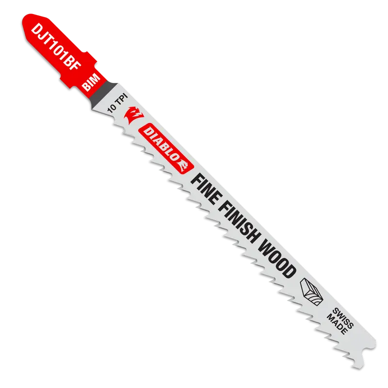 Diablo 4" Bi-Metal Jig Saw Blades – 10 Tpi, 5-Pack For Standard Wood Cuts 1