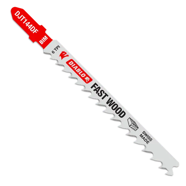 Diablo 4" Bi-Metal Jig Saw Blades – 6 Tpi, 5-Pack For Wood 1