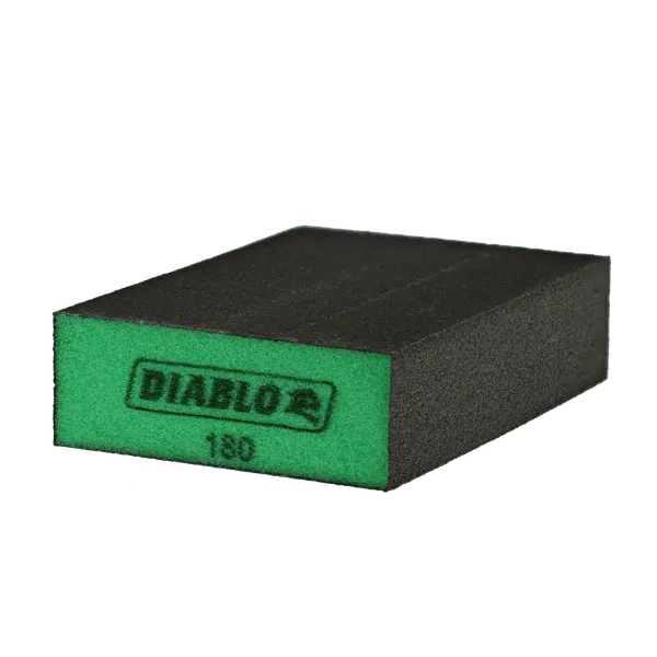 Diablo 4" X 2-1/2" X 1" Flat-Edge Sanding Sponge – 180-Grit 1