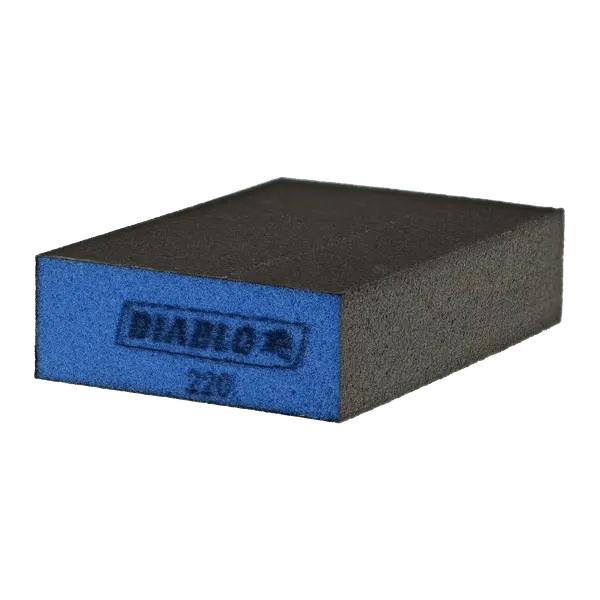Diablo 4" X 2-1/2" X 1" Flat-Edge Sanding Sponge – 220-Grit 1