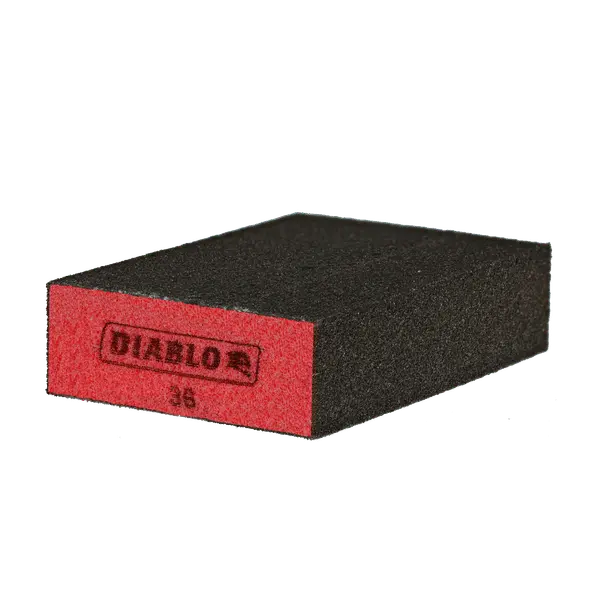 Diablo 4" X 2-1/2" X 1" Flat-Edge Sanding Sponge – 36-Grit 1