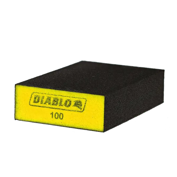 Diablo 4" X 2-1/2" X 1" Flat-Edge Sanding Sponges – 100-Grit (3-Pack) 1