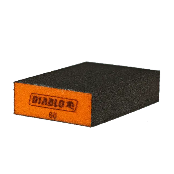 Diablo 4" X 2-1/2" X 1" Flat-Edge Sanding Sponges – 60-Grit (3-Pack) 1