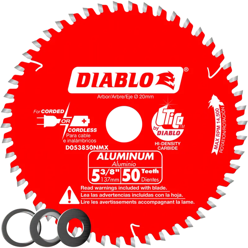 Diablo 5-3/8-Inch 50-Tooth Blade For Medium Aluminum Applications 1