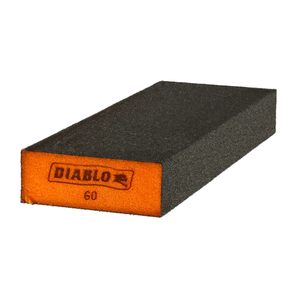 Diablo 8" X 3" X 1" Extended Flat-Edge Sanding Sponge – 60-Grit 1