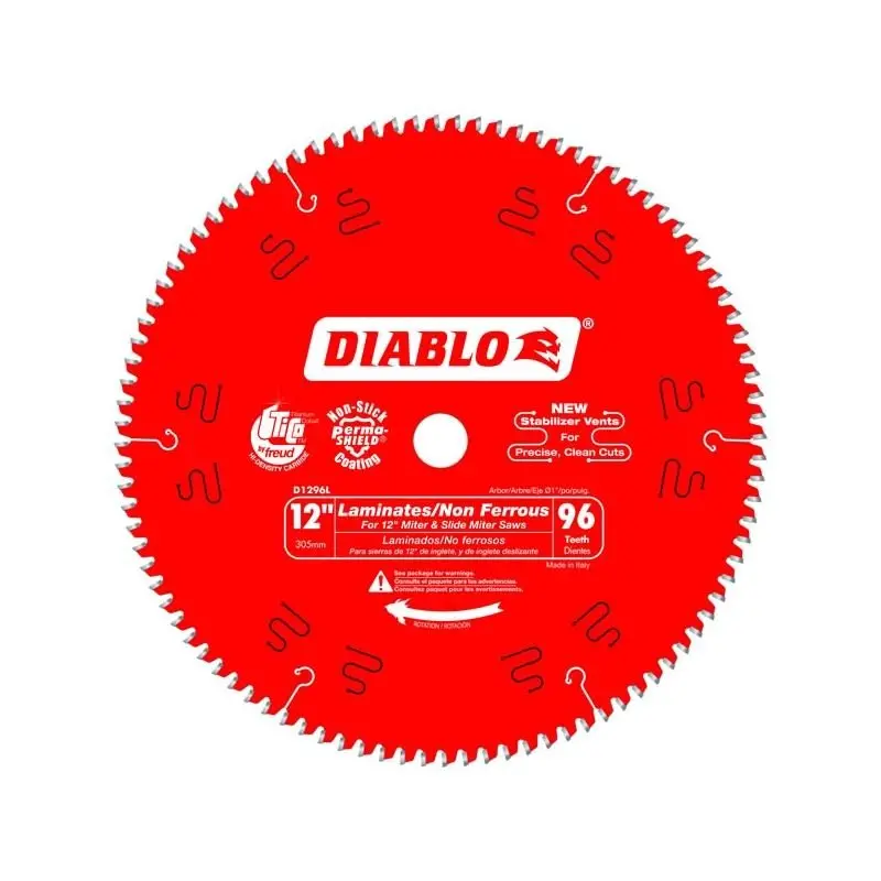 Diablo D1296L 12" 96-Tooth Laminate & Melamine-Specific Circular Saw Blade 1