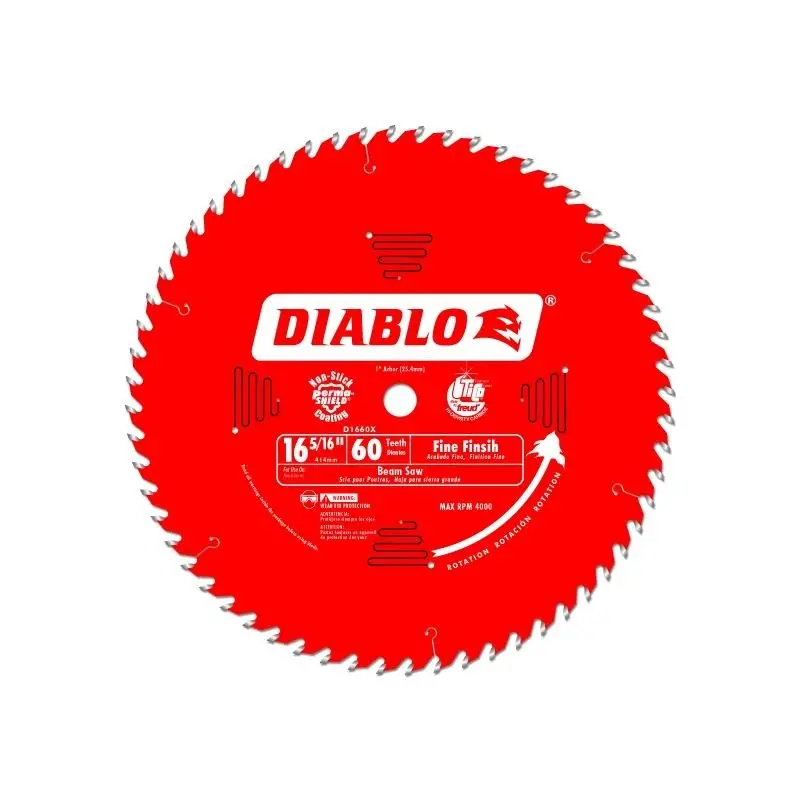Diablo D1660X 16-5/16" X 60-Tooth Fine-Finish Beam Saw Blade 1