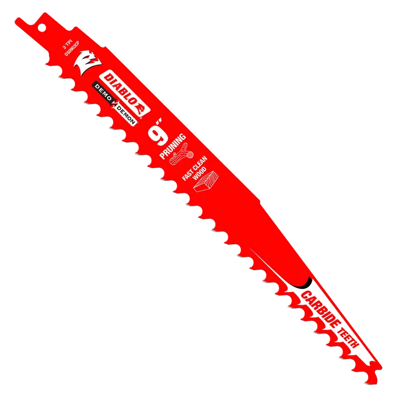 Diablo Ds0903Cpp 9" Reciprocating Saw Blade – 3Tpi Carbide Demo Demon™ For Wood & Pruning (2-Pack) 1