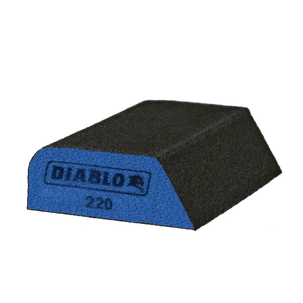 Diablo Dual-Edge Sanding Sponge – 4" X 2.5" X 1", 220-Grit For Final Smoothing 1