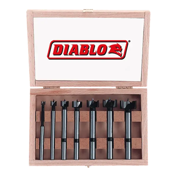 Diablo Fb-107 Forstner Bit Set – 7-Piece Wood Drilling Kit 1