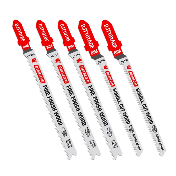 Diablo Laminate-Cut Jig Saw Blades – 5-Piece Bi-Metal Set 1