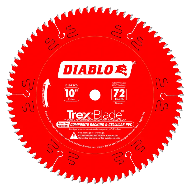 Diablo Trexblade® 10-Inch 72-Tooth Saw Blade For Composite Materials 1