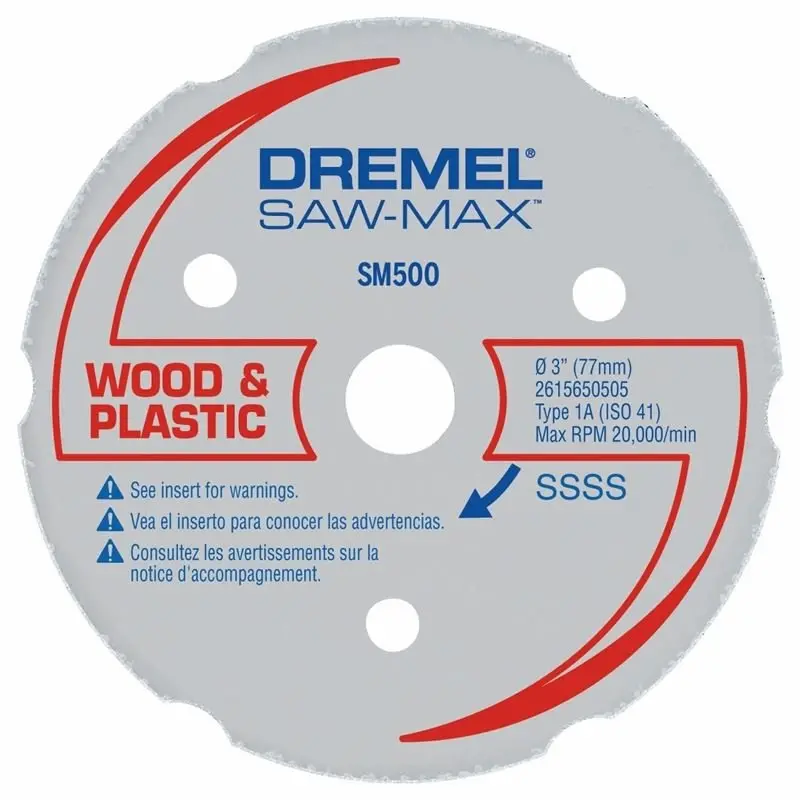 Dremel Sm500 3-Inch Carbide Wheel For Wood And Plastic Cutting 1