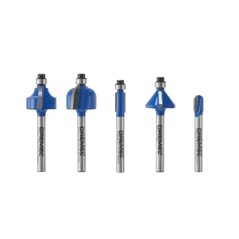 Dremel Tr770 Five-Piece Carbide Starter Router Bit Collection 1