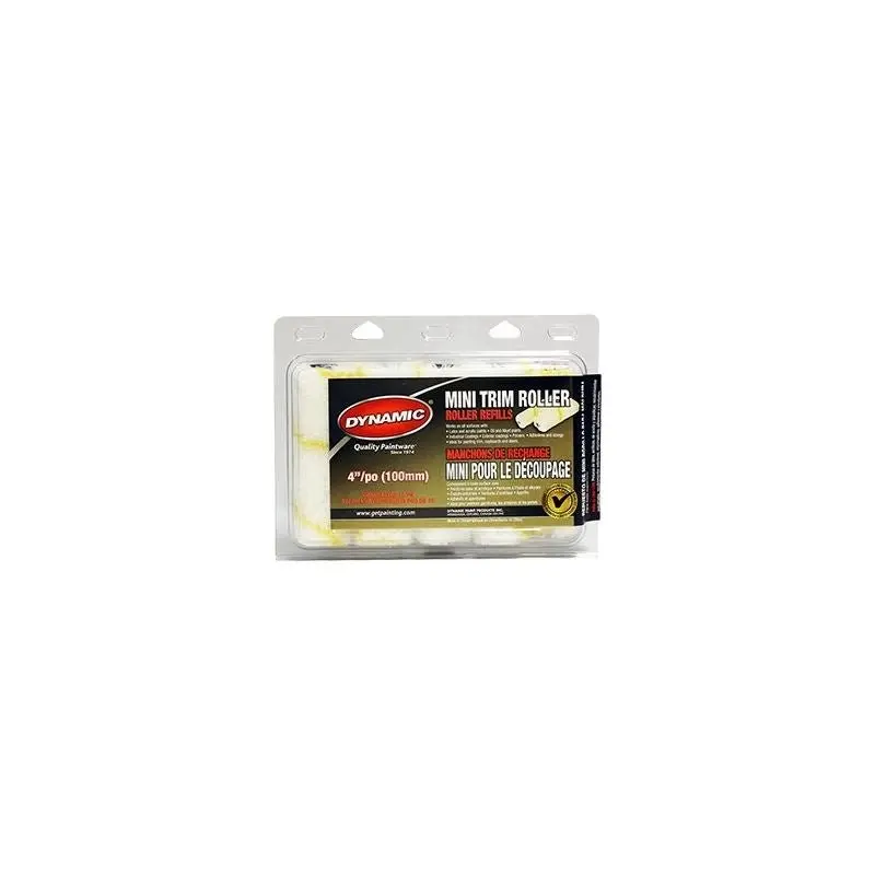Dynamic 4" Trim Roller Pack – 10-Piece Set For Detail Work 1