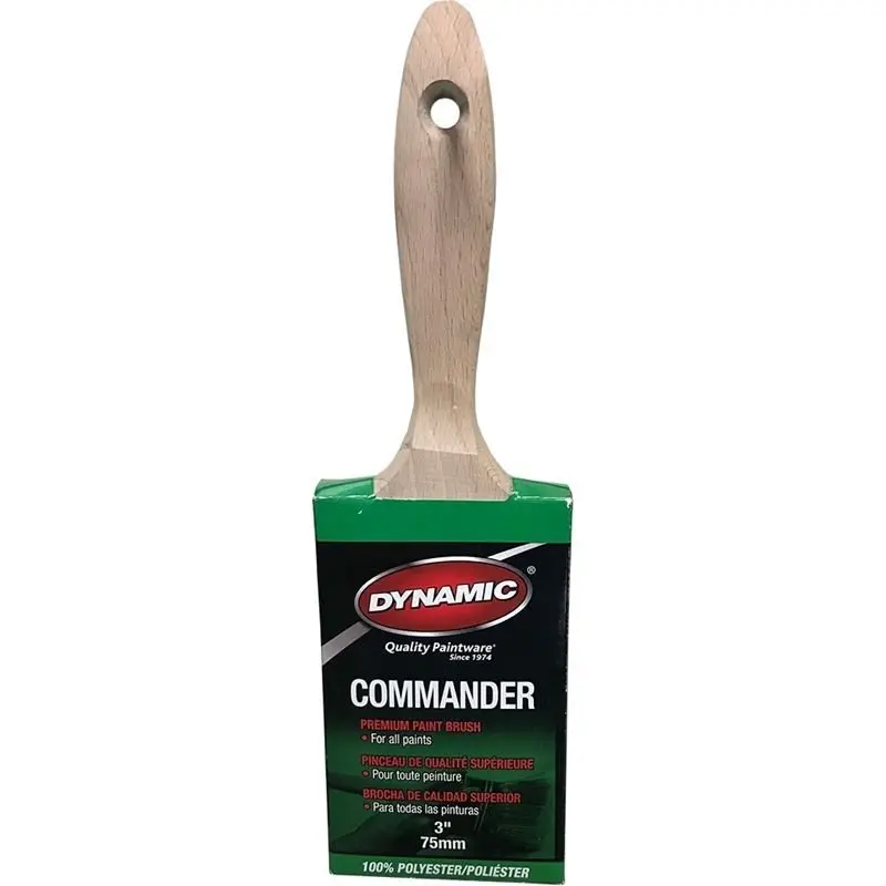 Dynamic Hb188107 Commander 3-Inch (75Mm) Flat Polyester Paint Brush 1