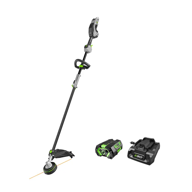 Ego Power+ 17" Line Iq Multi-Head String Trimmer With Carbon Fiber Shaft, 5.0Ah Battery & 320W Charger 1