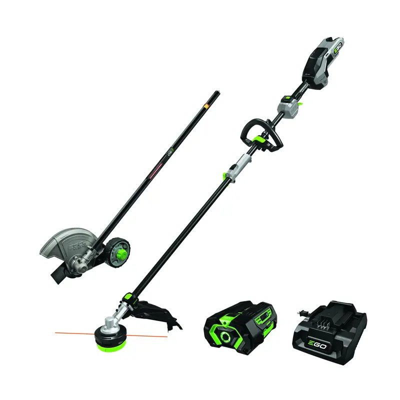 Ego Power+ Multihead Combo Kit: 16" Trimmer, Edger & Power Head With 4.0Ah Battery & 320W Charger 1