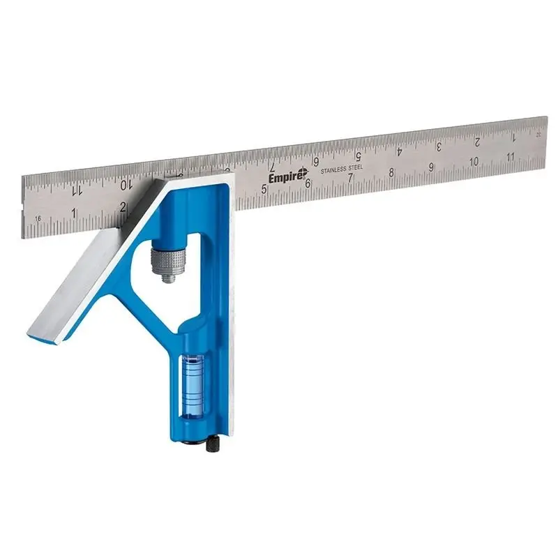 Empire E250 12" Combination Square – Professional Aluminum Layout Square 1