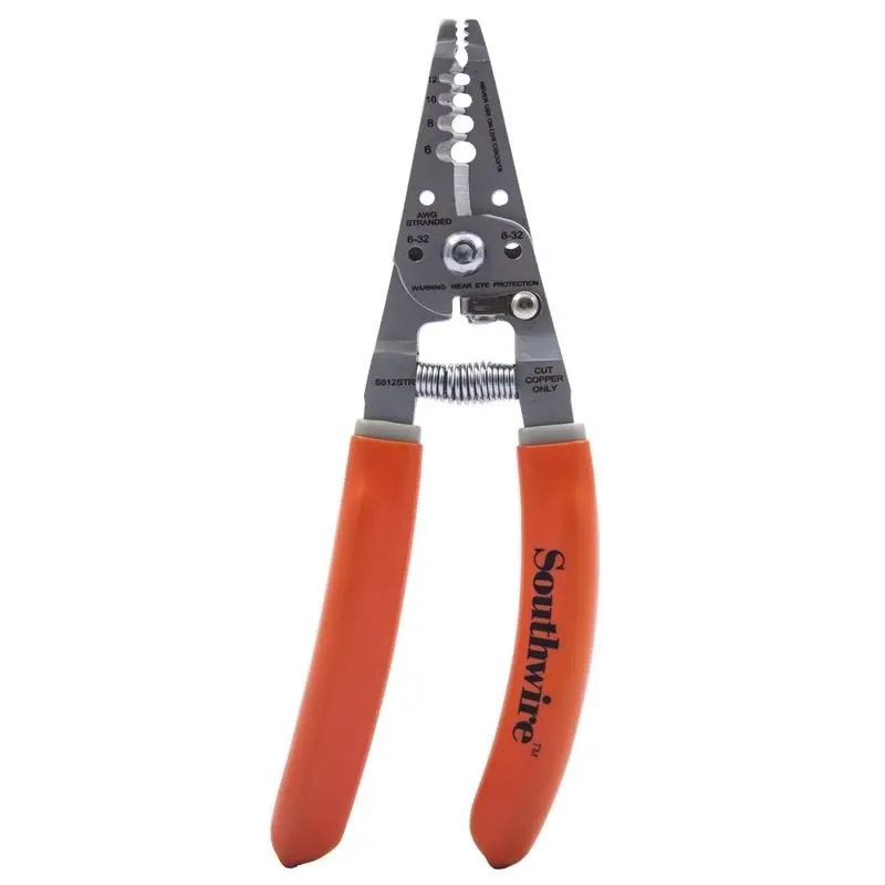 Ergonomic Wire Stripper And Cutter For Solid (4–10 Awg) And Stranded (6–12 Awg) Conductors 1