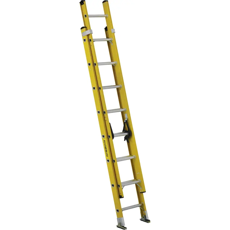 Featherlite Extra-Heavy-Duty Fiberglass Extension Ladder 1