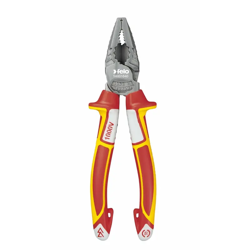Felo Vde-Certified Combination Pliers – 165 Mm (6.5") Insulated For Electrical Safety 1