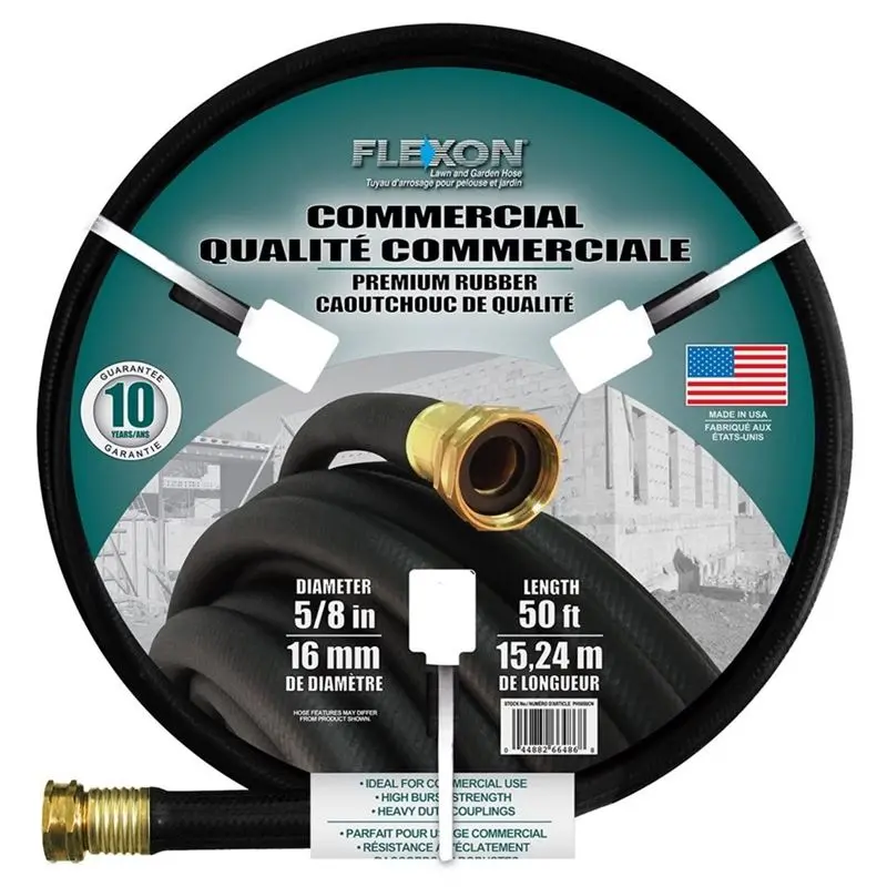 Flexon 5/8" X 50Ft Heavy-Duty Water Hose – Kink-Resistant Design 1