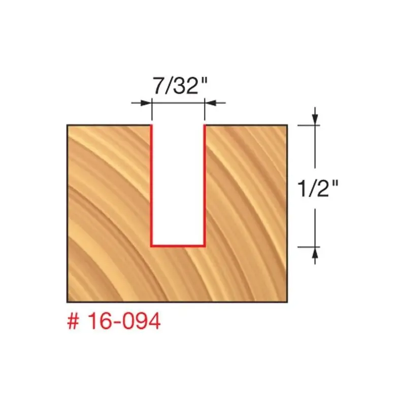 Freud 16-094 Mortising Router Bit – 7/32" Diameter 1