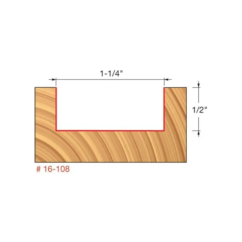Freud 16-108 Mortising Bit — 1-1/4" Diameter Carbide-Tipped 1