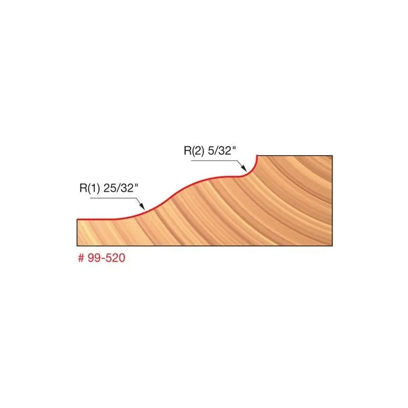 Freud 34-110 Rounding-Over Router Bit – 1/4" Radius (Variant) 1